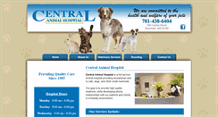 Desktop Screenshot of centralanimalhospitalma.com
